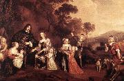MIJTENS, Jan The Family of Willem Van Der Does s oil painting reproduction